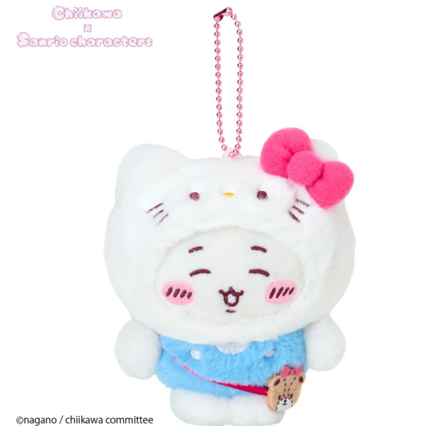 (14-21日到貨)Chiikawa x Sanrio 限定公仔掛飾(小可愛 x Hello Kitty)