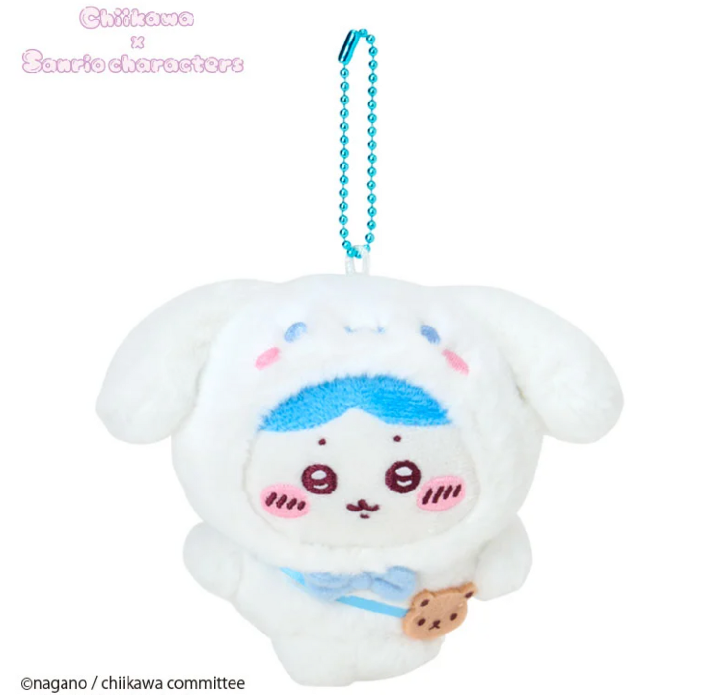 (14-21日到貨)Chiikawa x Sanrio 限定公仔掛飾(小八貓 x 玉桂狗)