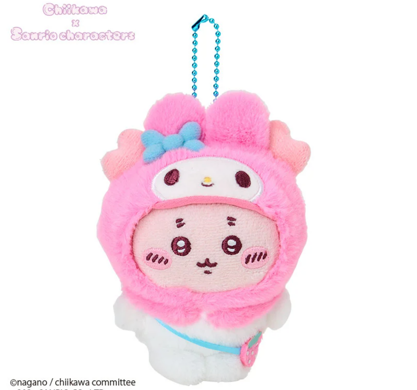 (14-21日到貨)Chiikawa x Sanrio 限定公仔掛飾(古本屋 x My Melody)