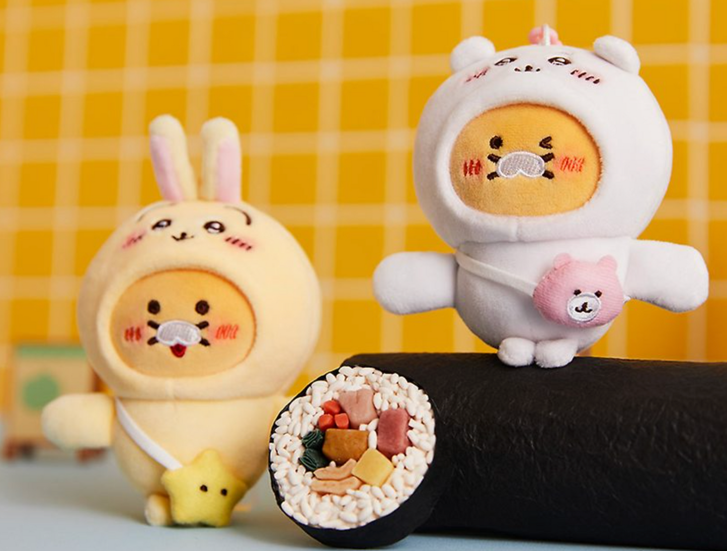 Kakao Friends x Chiikawa 手牽手磁石公仔鎖匙扣