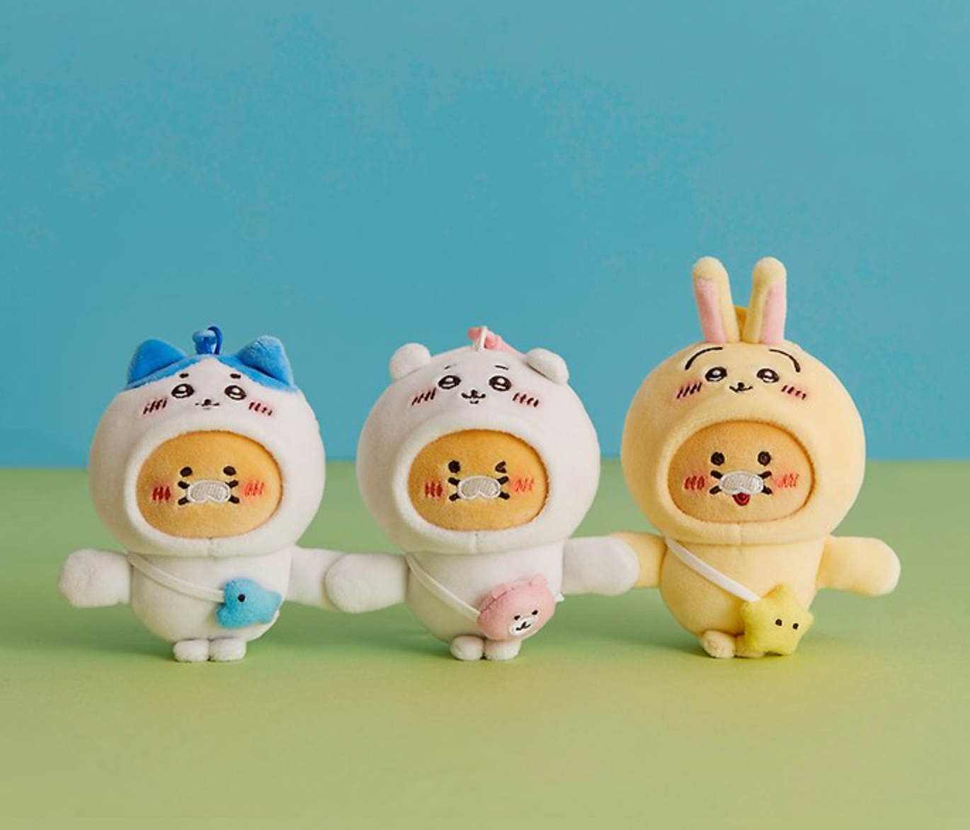 Kakao Friends x Chiikawa 手牽手磁石公仔鎖匙扣
