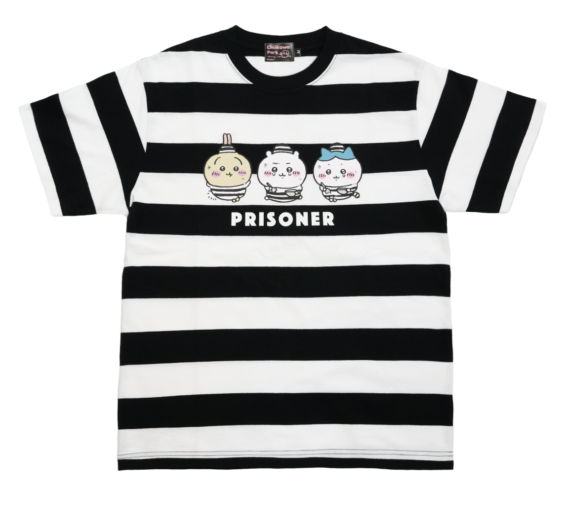 (9月底到貨)Chiikawa Park 短衫T-shirt 監獄囚犯