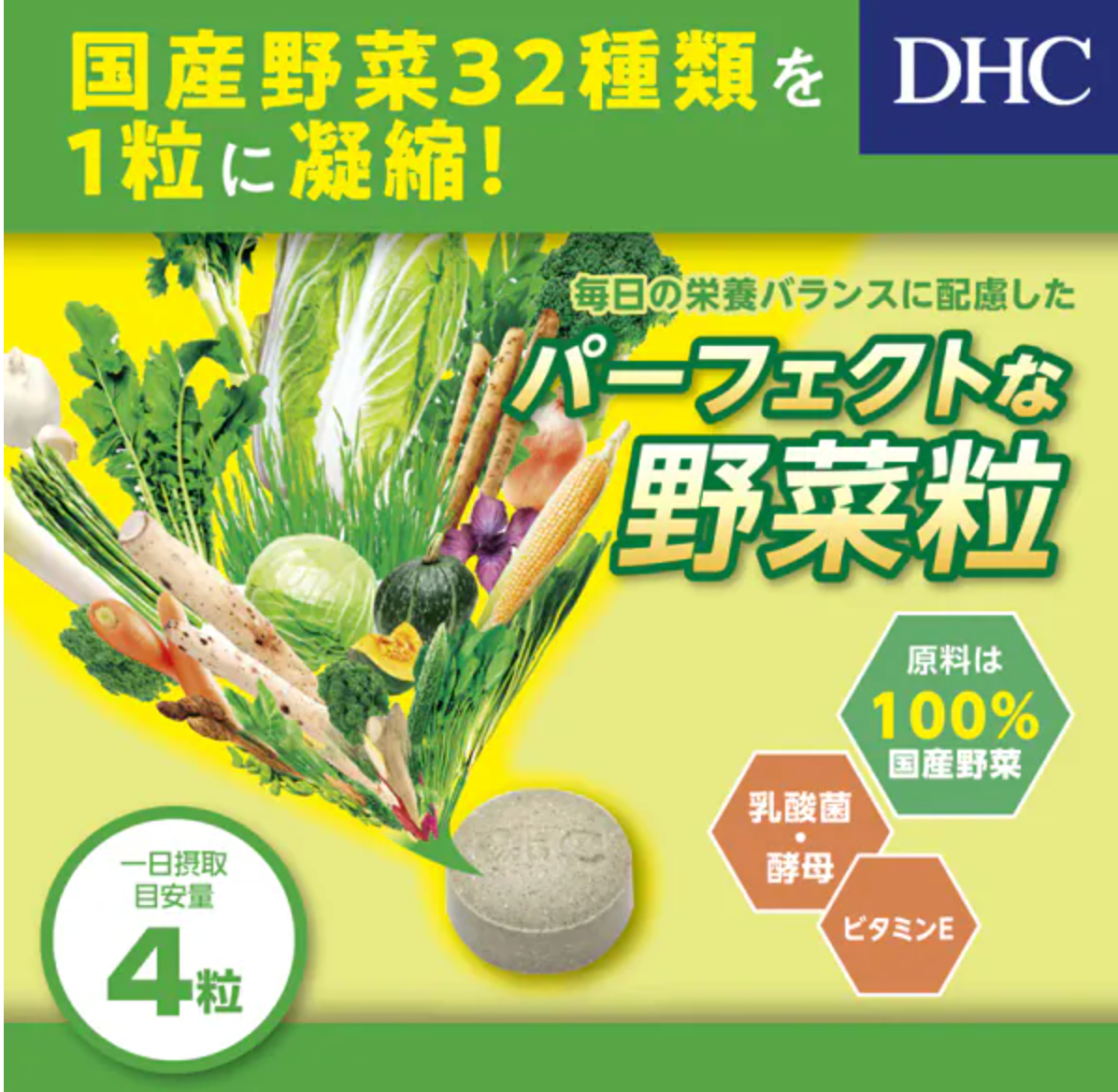 DHC 濃縮蔬菜精華錠 Premium 60日分