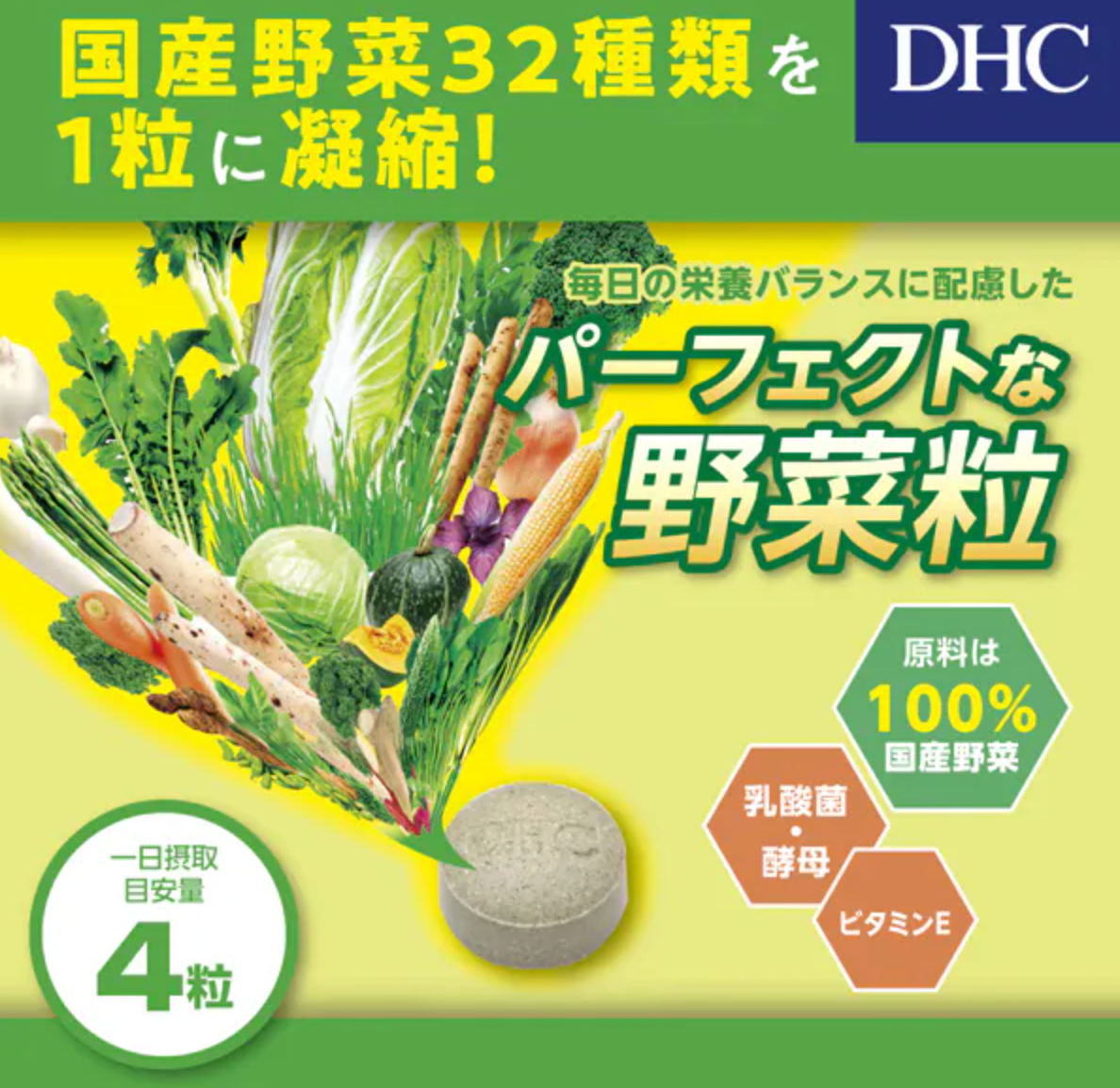 DHC 濃縮蔬菜精華錠 Premium 20日分