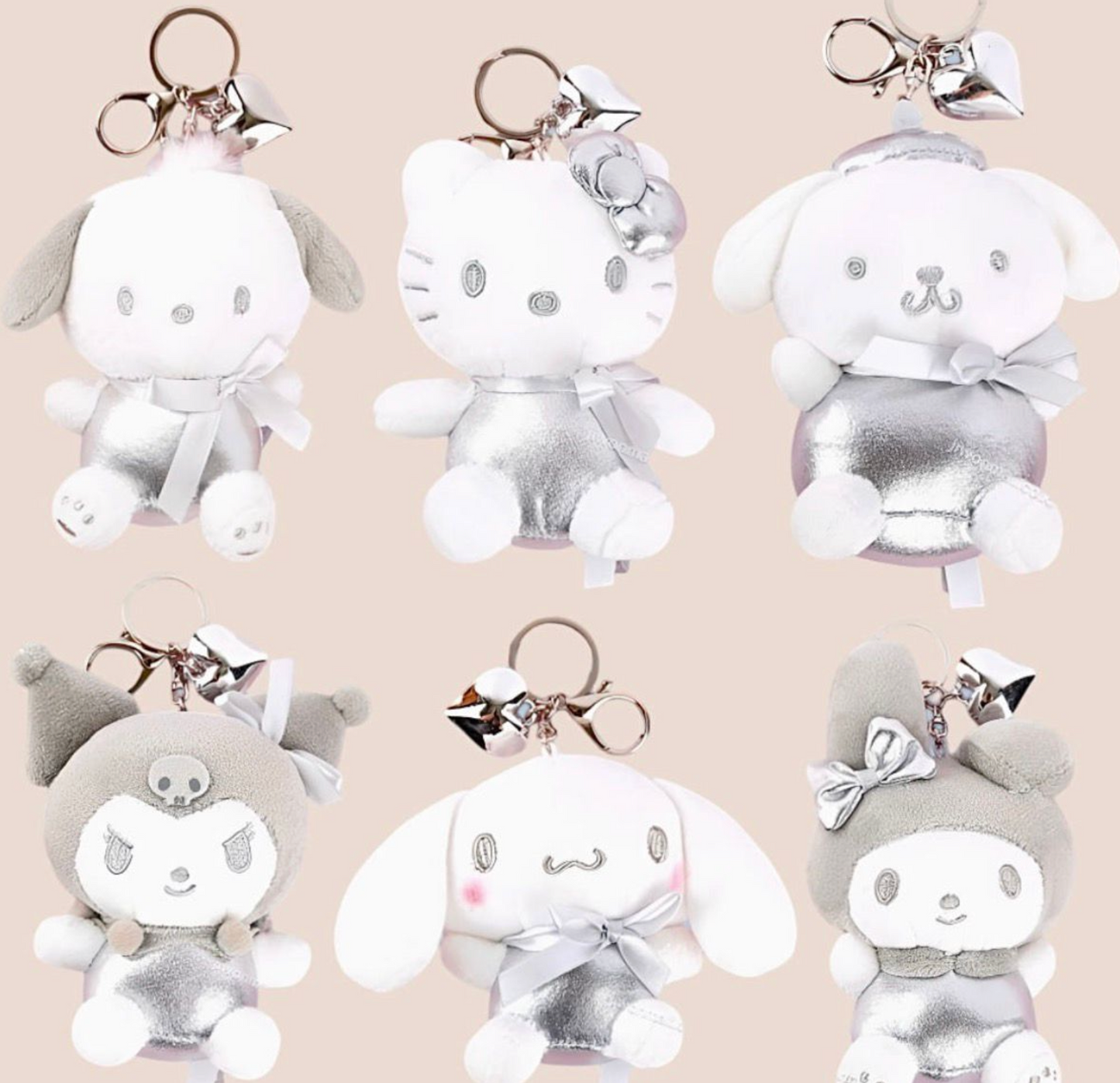 韓國Sanrio 13cm銀色衫公仔掛飾