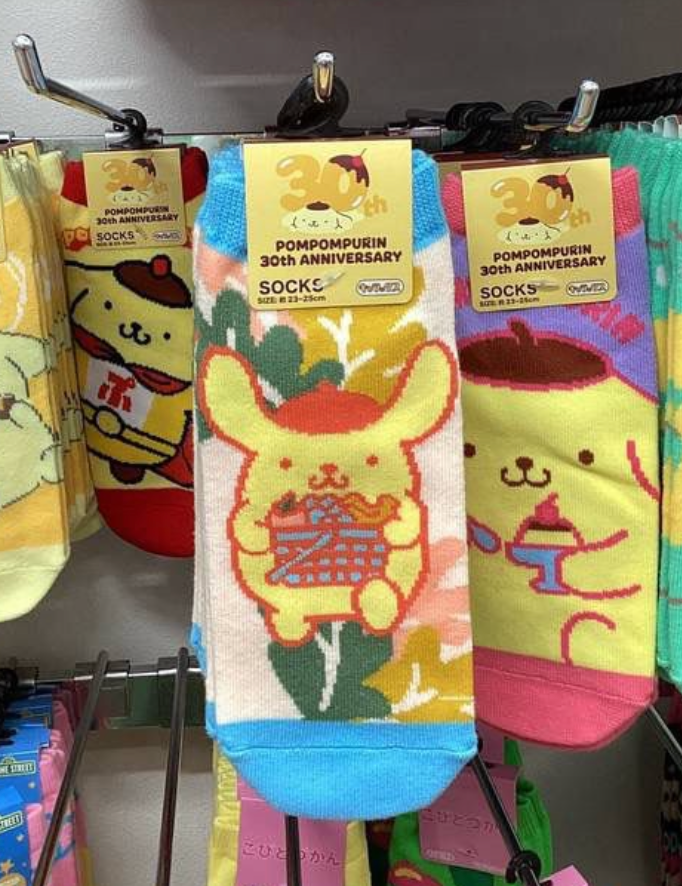 Sanrio 布甸狗襪 3對套裝