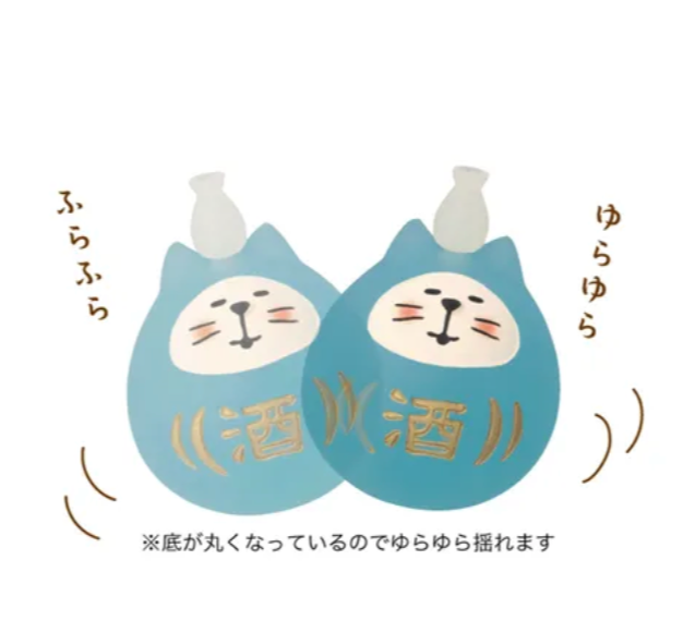 (6月預訂)Concombre日本酒系列 微醺清酒貓達摩公仔