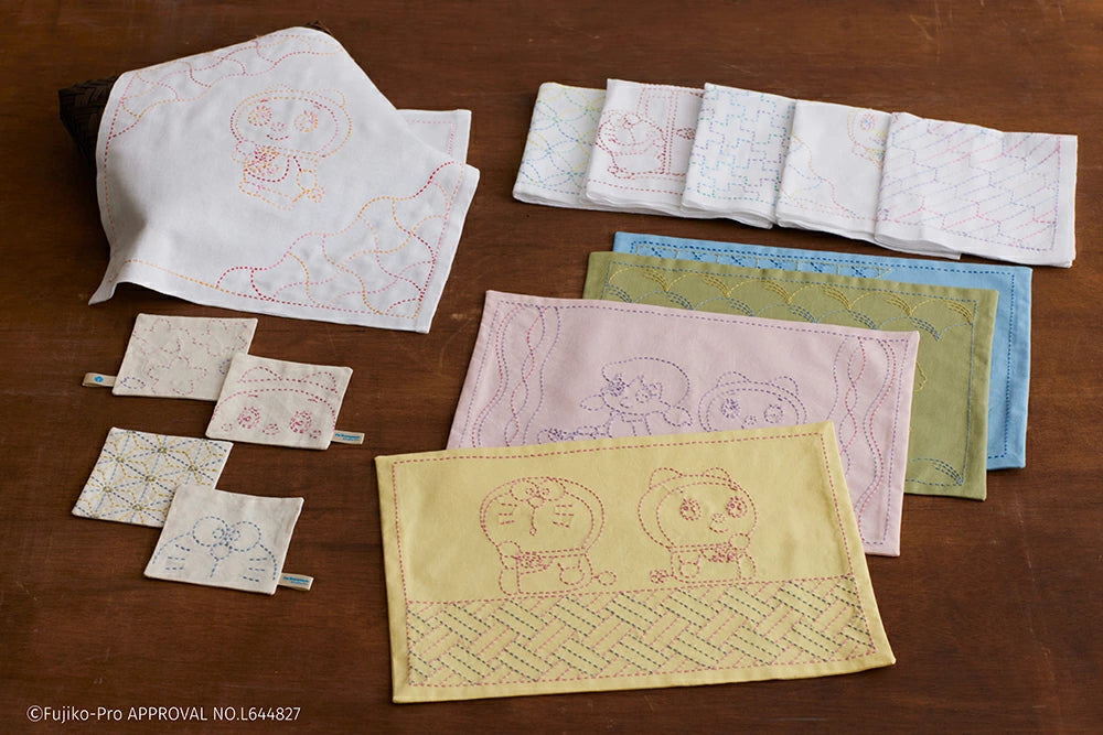 多啦A夢DIY刺繡餐墊