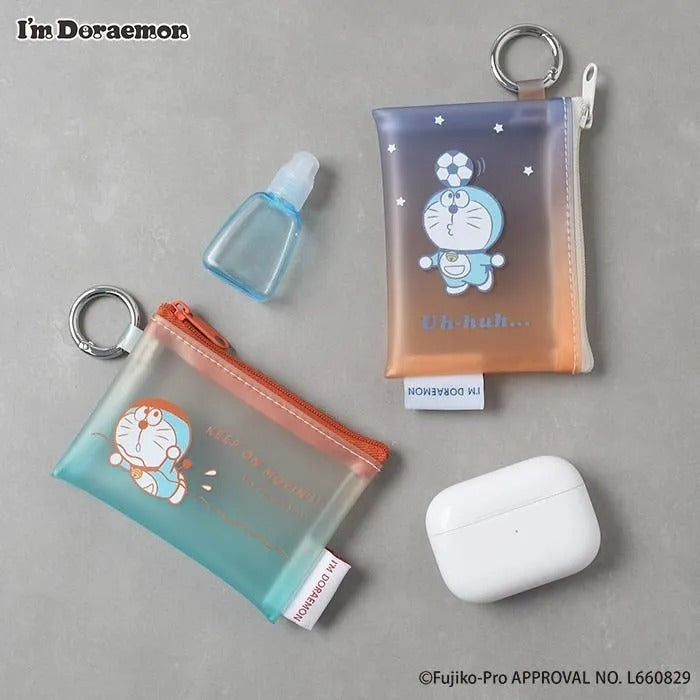 Flowering x 多啦A夢 半透明mini pouch
