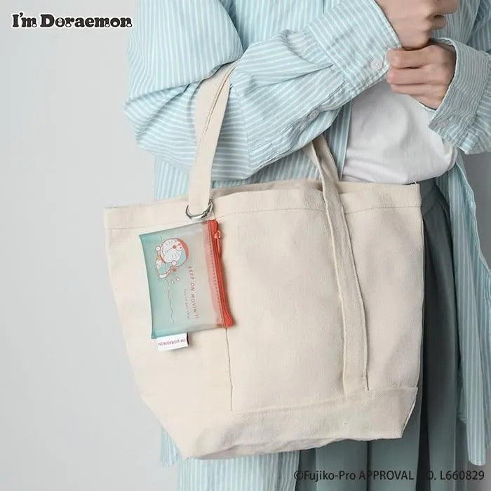 Flowering x 多啦A夢 半透明mini pouch