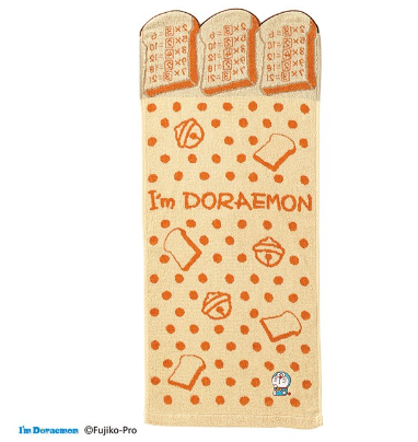多啦A夢記憶麵包Die Cut毛巾系列