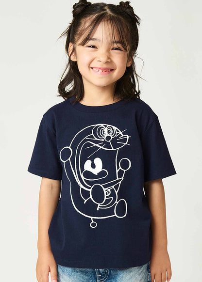 Graniph x  多啦A夢驚恐樣童裝T-Shirt
