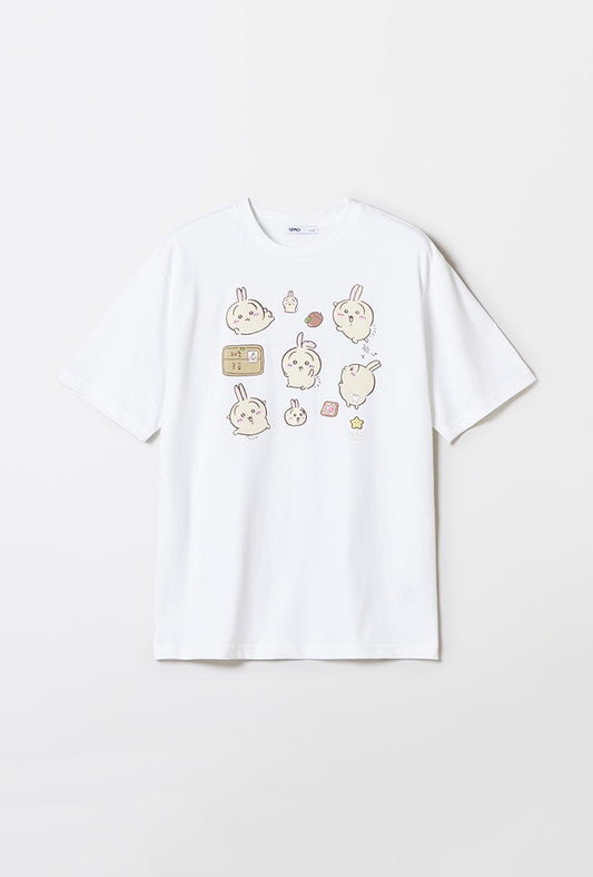 Chiikawa x Spao T-shirt 不同姿勢兔兔
