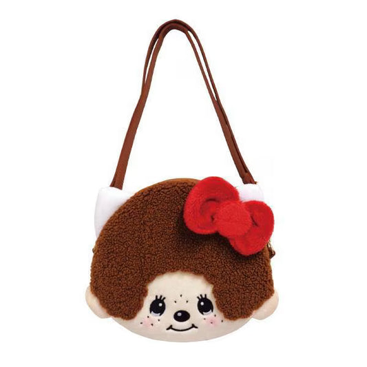 Monchhichi x Hello Kitty 毛毛公仔Shoulder Bag