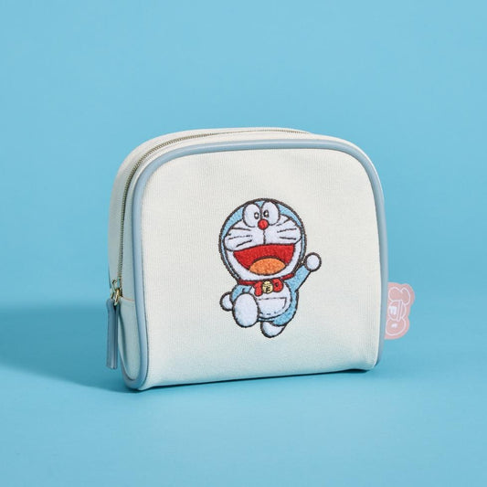 100%多啦A夢&Friends巡迴特展 日本站限定 刺繡Pouch - Kiiro Japan