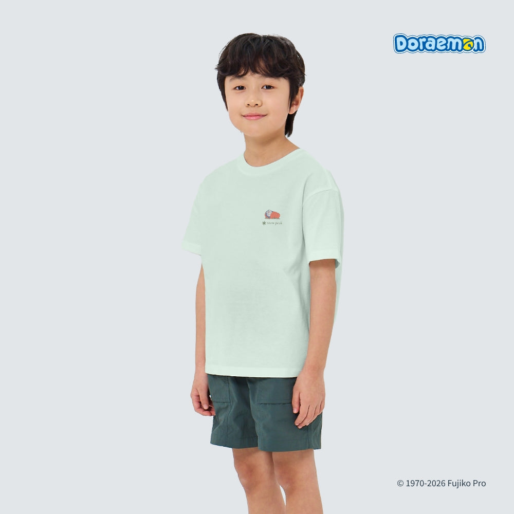 多啦A夢 x Snow Peak 韓國限定小童T-Shirt 訓睡袋款