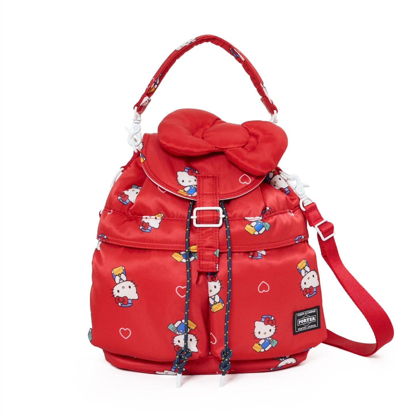 日本限定 PORTER × Sanrio  Hello Kitty SACKPACK 2WAY 後背包 手提袋 肩背包