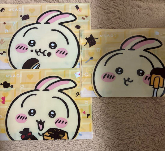 Chiikawa x Lotte 情人節A5 Case 兔兔Set