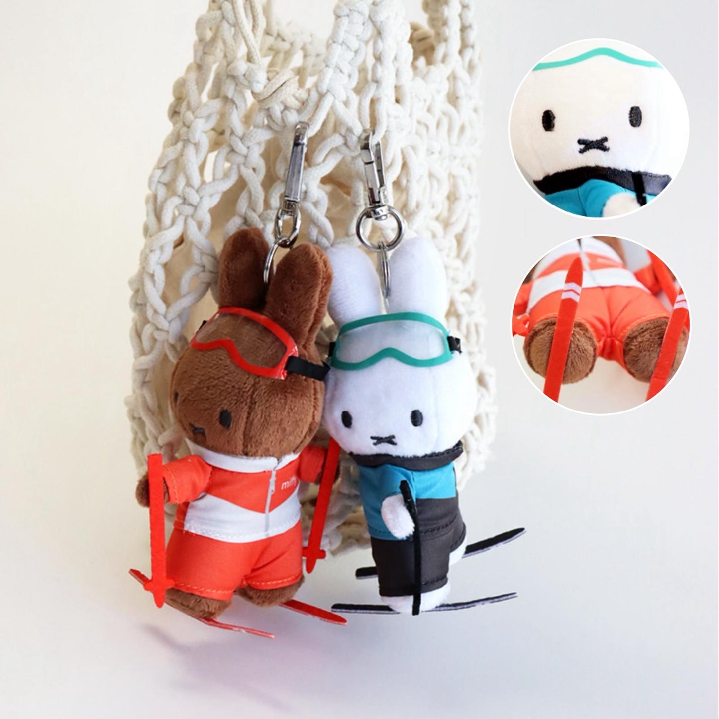 Miffy 韓國限定冬奧系列 滑雪公仔掛飾