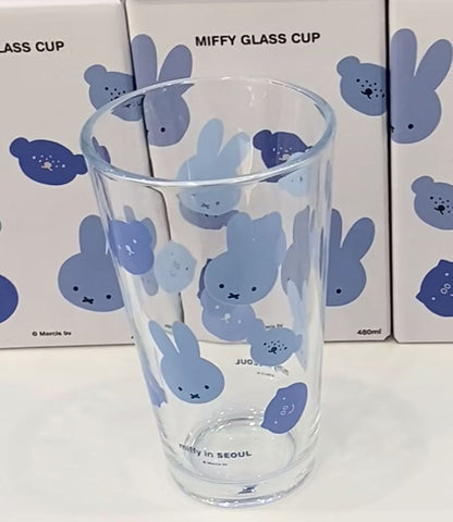 Miffy 韓國首爾限定 玻璃杯(藍色頭圖案)