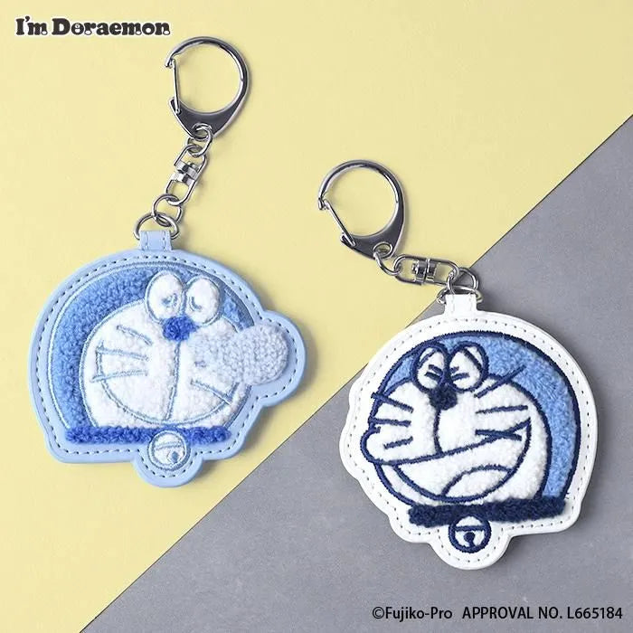 Flowering 多啦A夢刺繡鎖匙扣