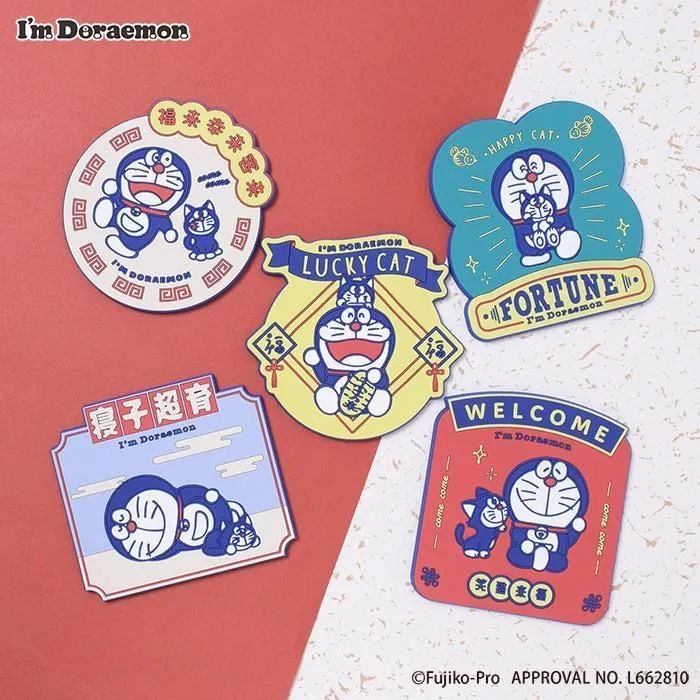 Flowering 多啦A夢來來貓磁石貼 隨機款