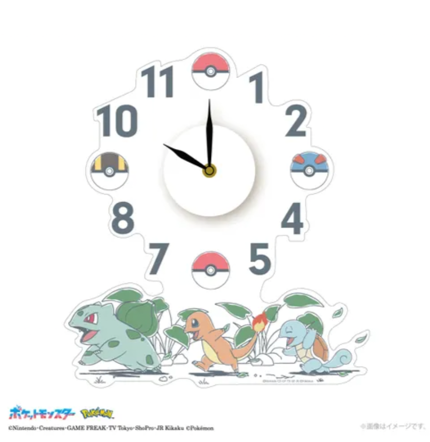 Pokemon 貼牆鐘