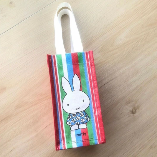 Miffy紅白綠間條環保袋