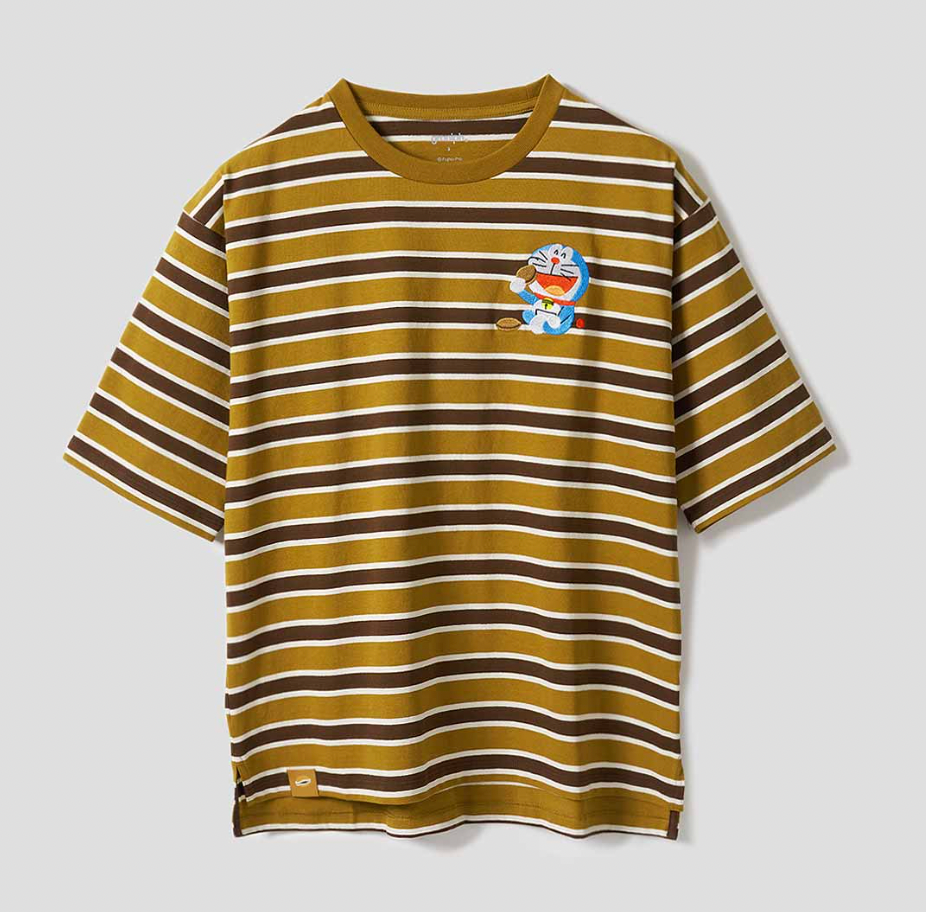 Graniph x  多啦A夢間條T-Shirt