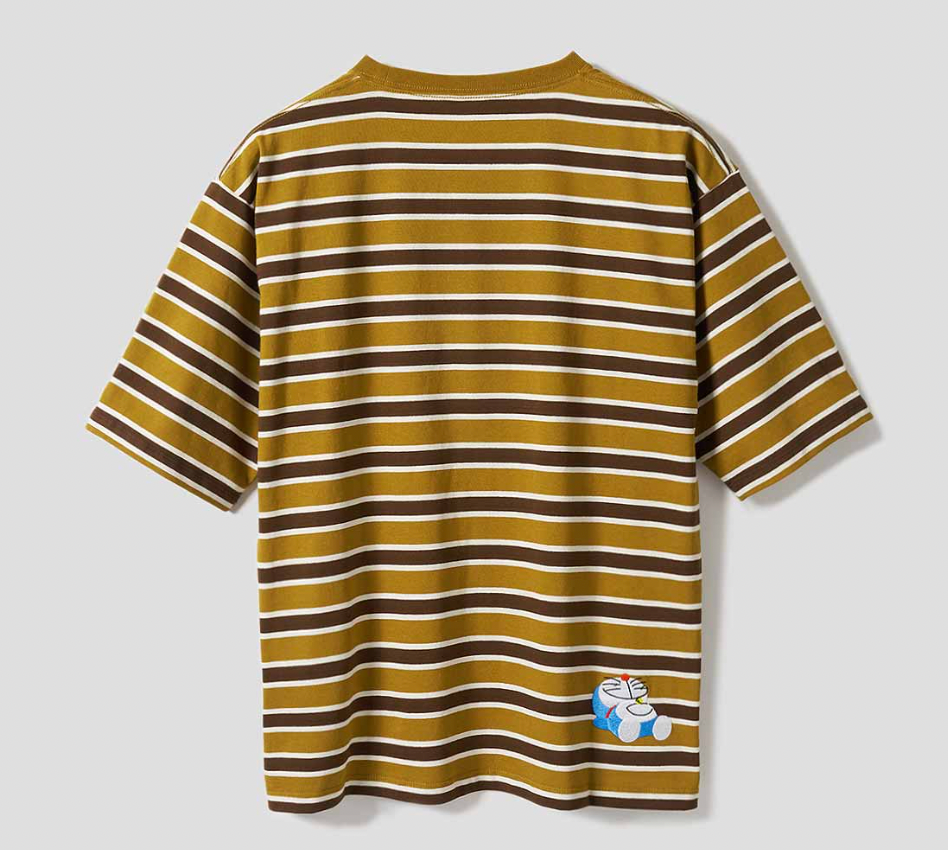 Graniph x  多啦A夢間條T-Shirt