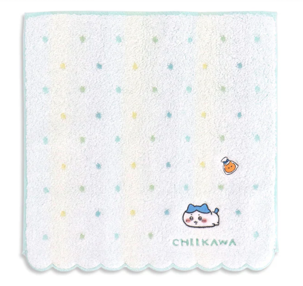 Towel Museum Chikawa 手巾 小八淺綠色點點款