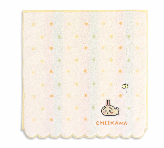 Towel Museum Chikawa 手巾 兔兔黃色點點款