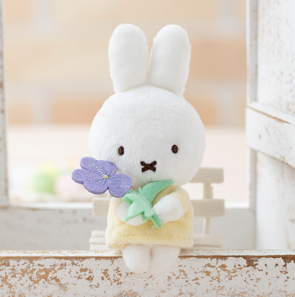 Miffy Flower 坐坐款Tulip Rose 公仔
