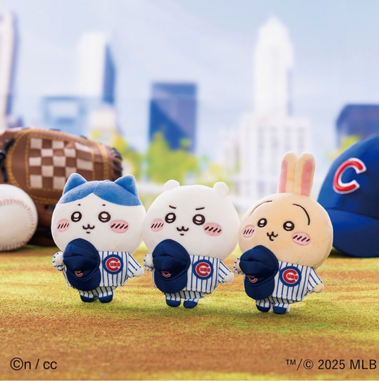 (受注預訂)Chiikawa x MLB 芝加哥小熊Chicago Cubs公仔掛飾