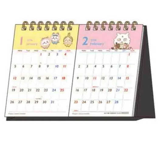 (10月到貨)2026 Chiikawa 坐枱雙月曆