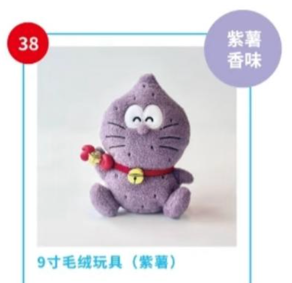 100%多啦A夢&Friends巡迴特展廣州站限定 紫薯9寸公仔