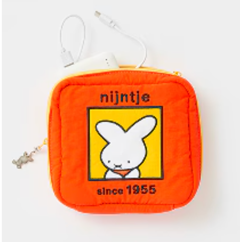 Dick Bruna × studio CLIP 2025 Miffy 橙色Pouch
