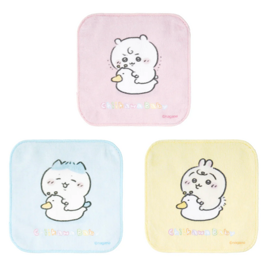 (10月到貨)Chiikawa Baby 系列正方形手巾 一套3條
