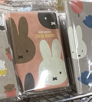2026 Miffy schedule book A6 粉紅色