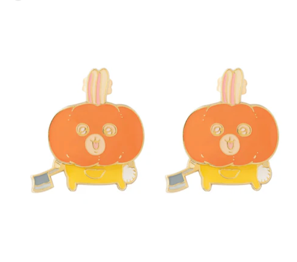 Chiikawa 搖擺耳環 南瓜打扮兔兔