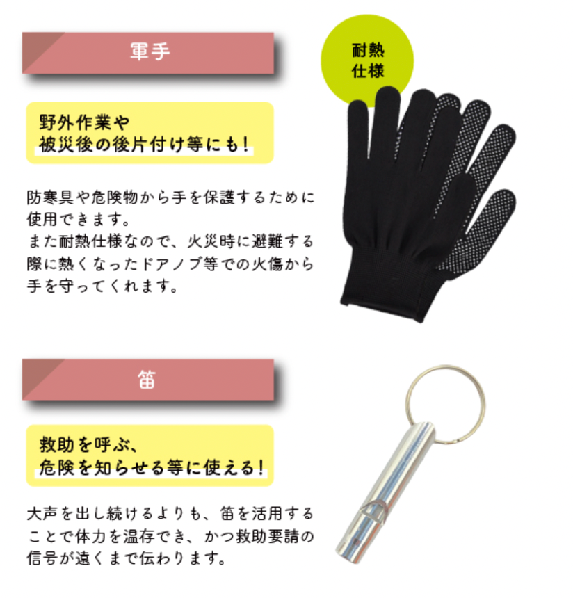 日本 A5 Size 火災應急簡易裝備