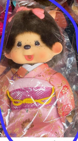 Mochichi 粉紅色和服公仔掛飾