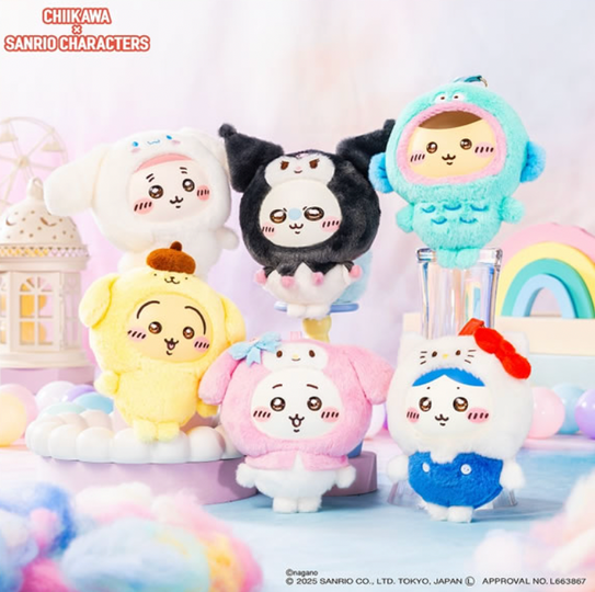 Chiikawa x Sanrio Kiramekko 公仔掛飾