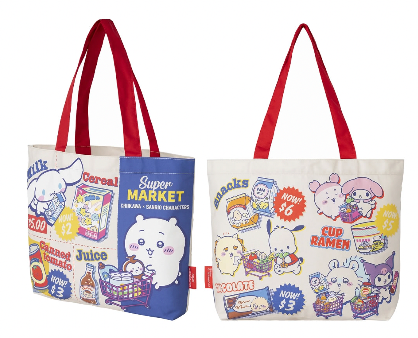 Chiikawa x Sanrio 零食Tote Bag