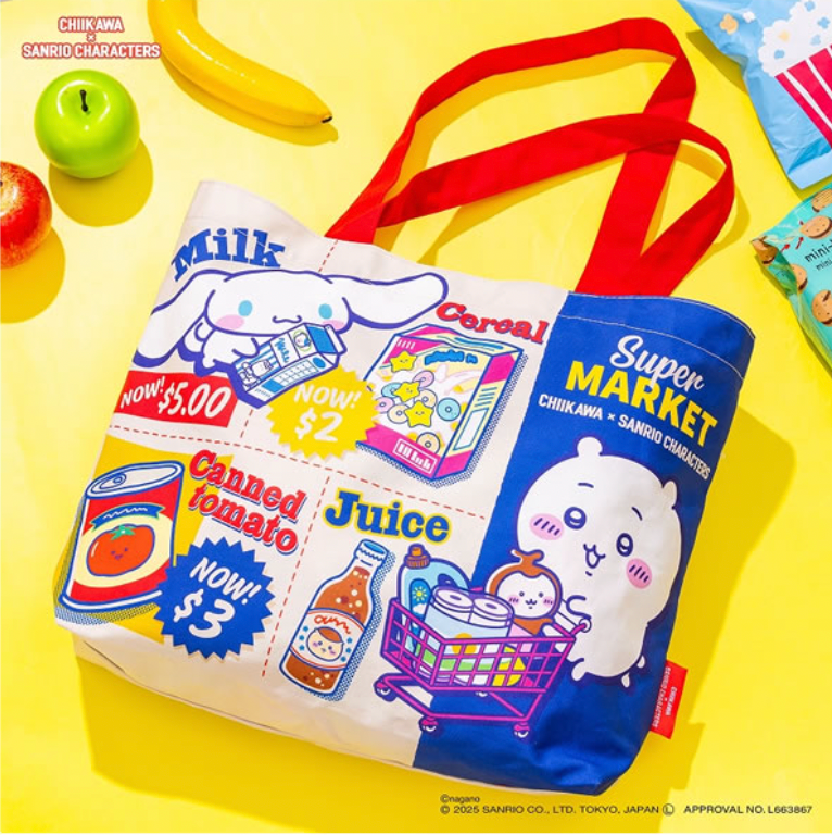 Chiikawa x Sanrio 零食Tote Bag
