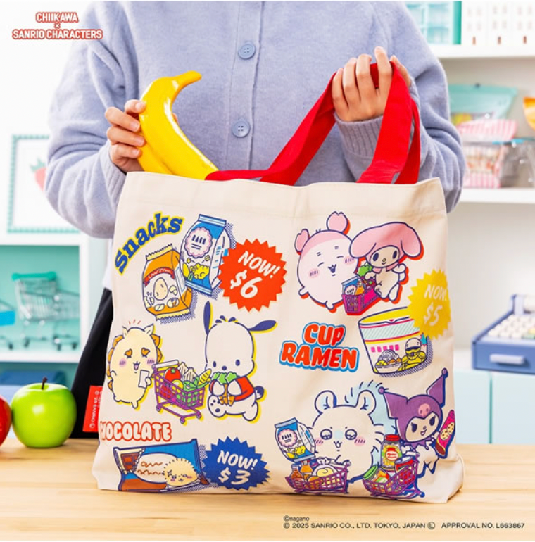 Chiikawa x Sanrio 零食Tote Bag
