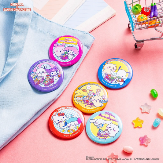Chiikawa x Sanrio 零食Badge