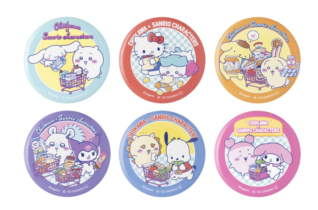 Chiikawa x Sanrio 零食Badge