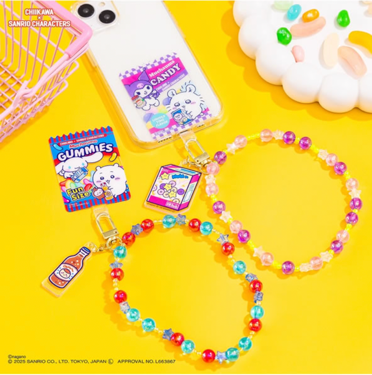 Chiikawa x Sanrio 零食手機掛繩