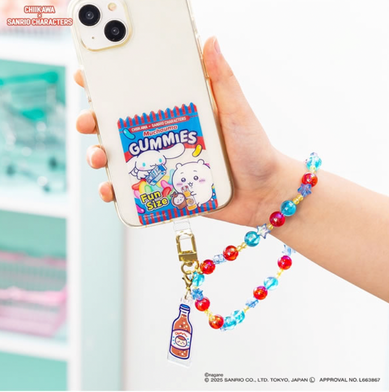 Chiikawa x Sanrio 零食手機掛繩